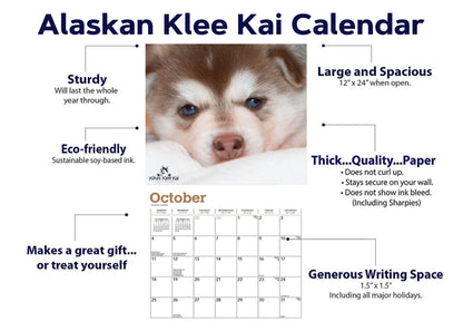 2025 Alaskan Klee Kai Wall Calendar