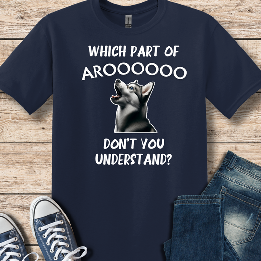 Which Part Of AROOOO  Tee (Black Script)