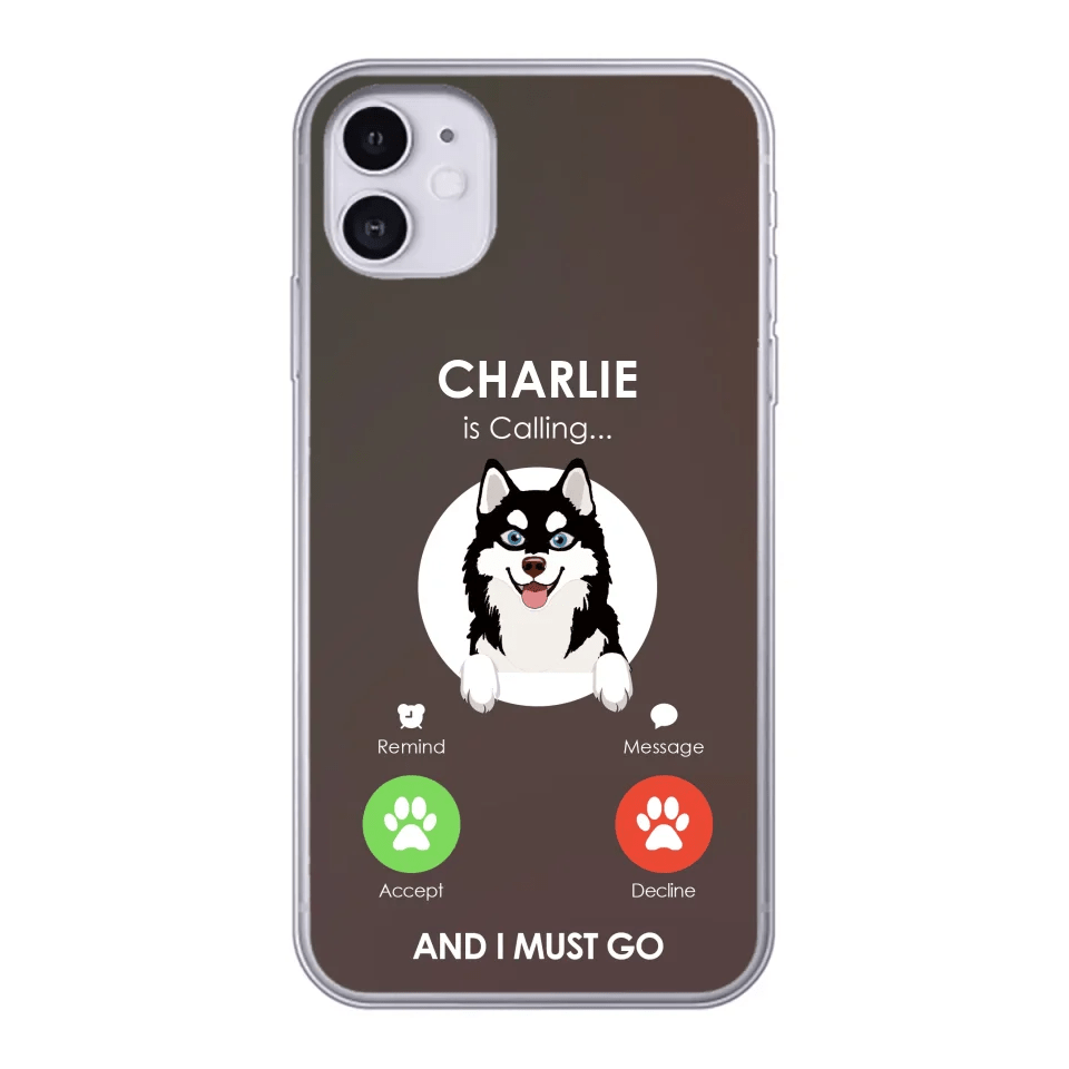 Customizer Clear Cases / Default / iPhone 11 Personalized Alaskan Klee Kai Calling iPhone Case – Custom Dog Lover’s Protection