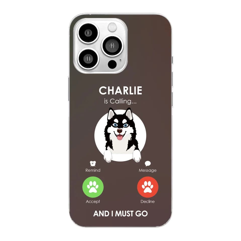 Customizer Clear Cases / Default / iPhone 16 Pro Max Personalized Alaskan Klee Kai Calling iPhone Case – Custom Dog Lover’s Protection