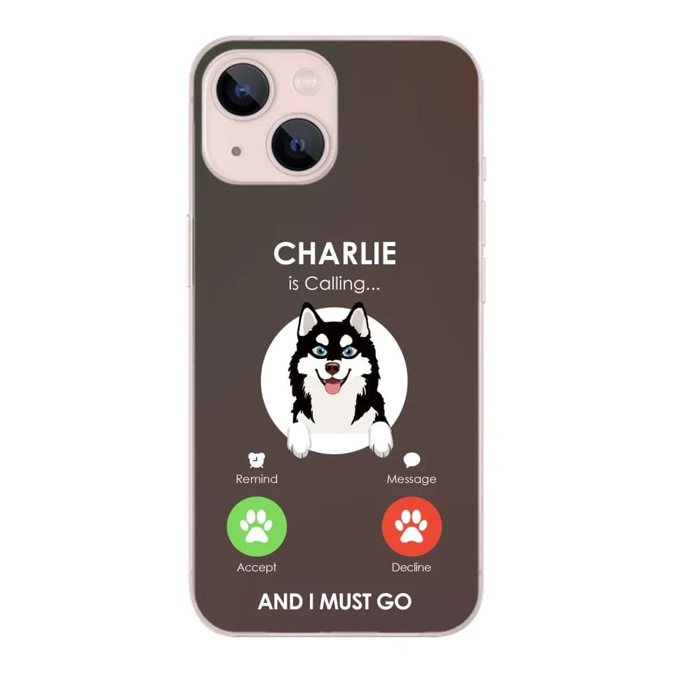 Customizer Clear Cases / Default / iPhone 13 Personalized Alaskan Klee Kai Calling iPhone Case – Custom Dog Lover’s Protection