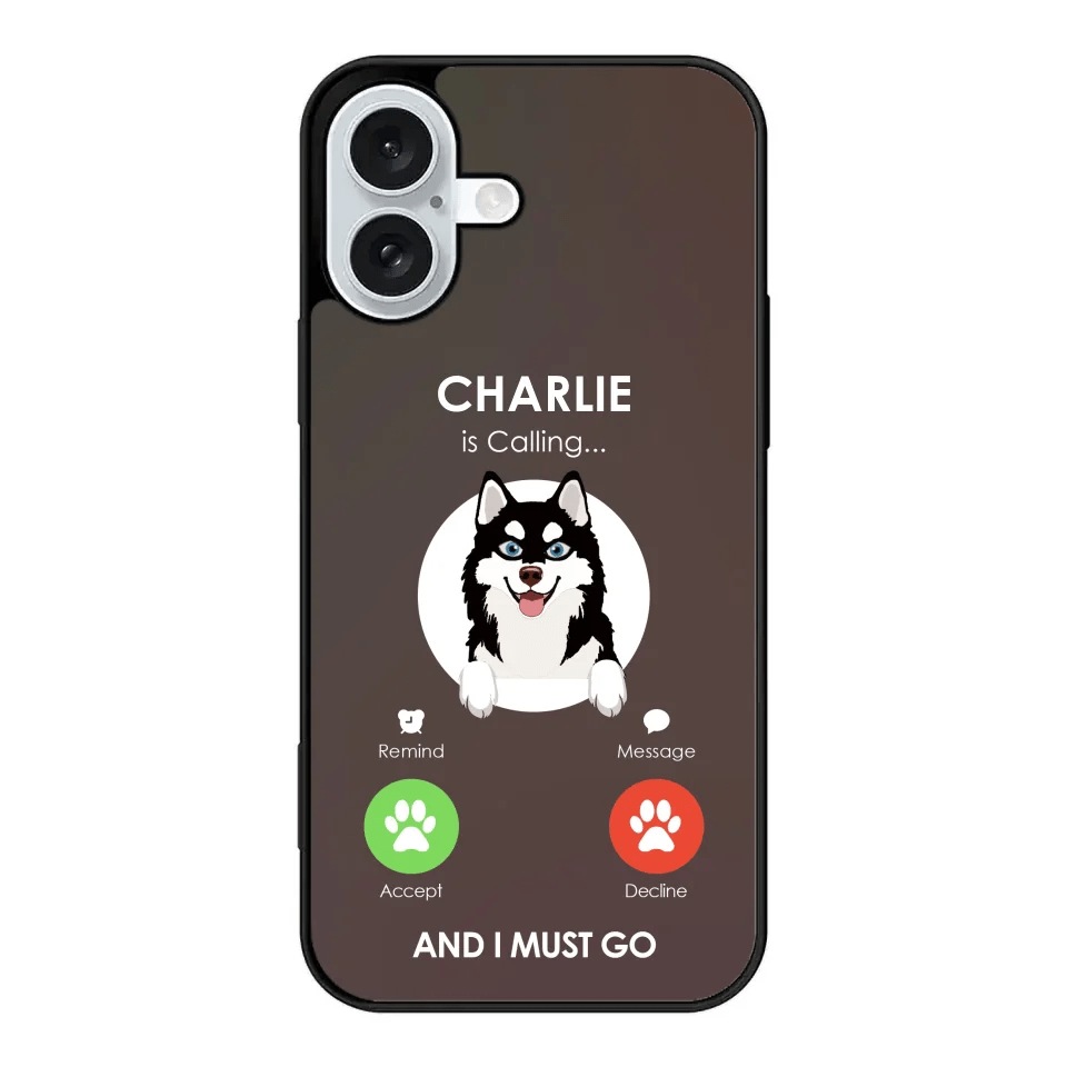 Customizer Clear Cases / Default / iPhone 16 Plus Personalized Alaskan Klee Kai Calling iPhone Case – Custom Dog Lover’s Protection