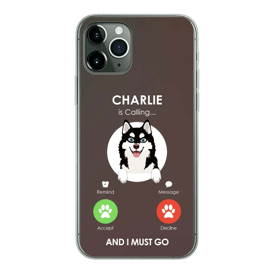 Customizer Clear Cases / Default / iPhone 12 Pro Personalized Alaskan Klee Kai Calling iPhone Case – Custom Dog Lover’s Protection