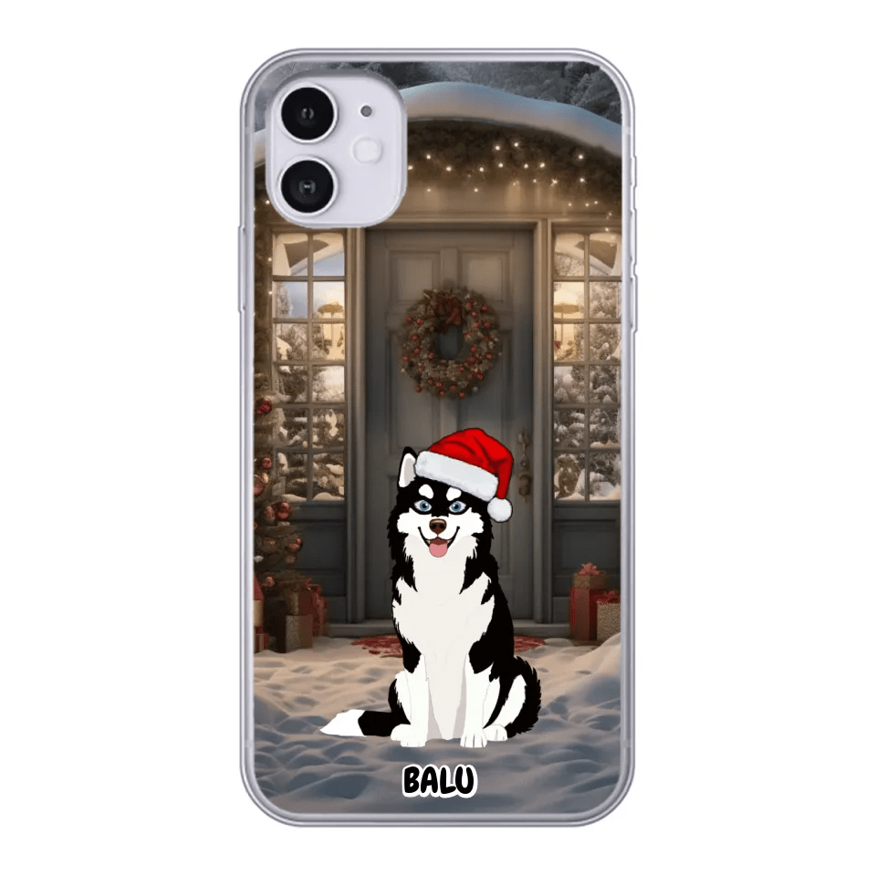 Customizer Clear Cases / Default / iPhone 11 Personalized Christmas iPhone Case for Dog Lovers