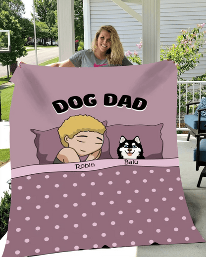 Customizer Personalized Dog Dad Blanket