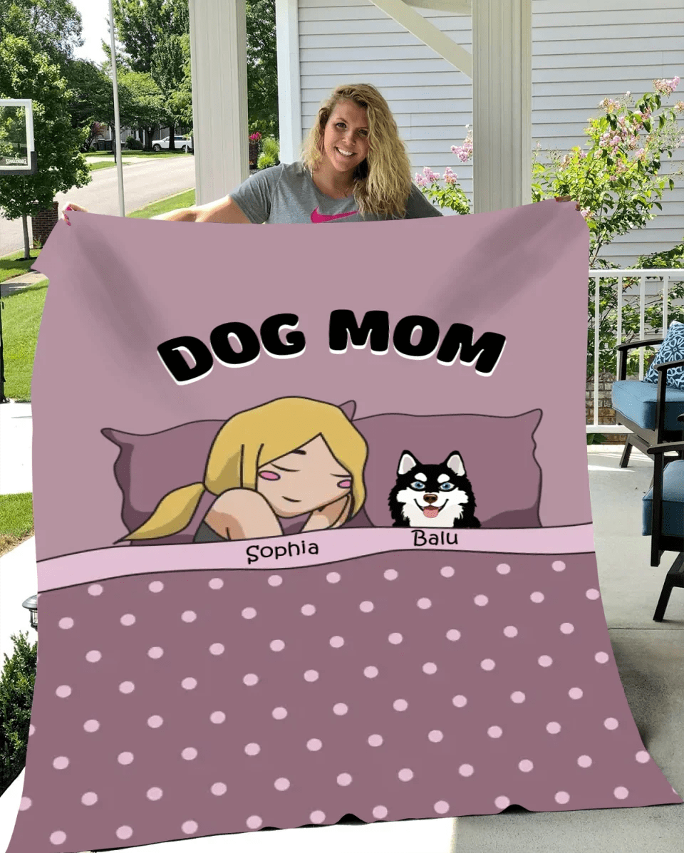 Customizer Personalized Dog Mom Blanket