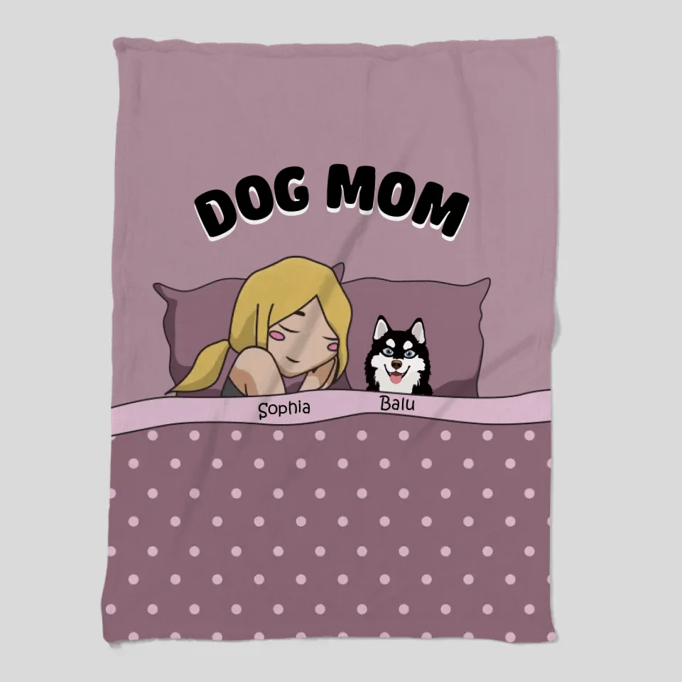 Customizer Personalized Dog Mom Blanket