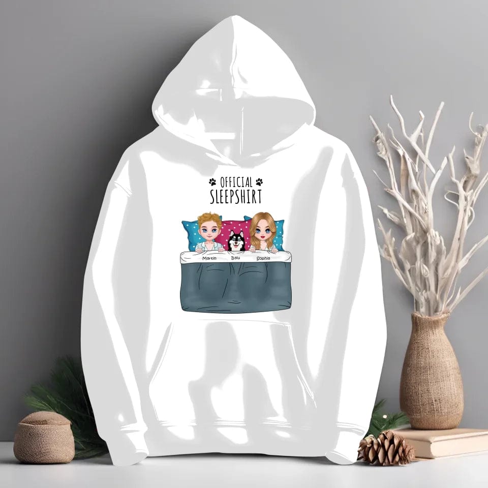 Customizer Hooded Sweatshirt / White / S Personalized Klee Kai Official Sleepshirt Hooded Sweatshirt