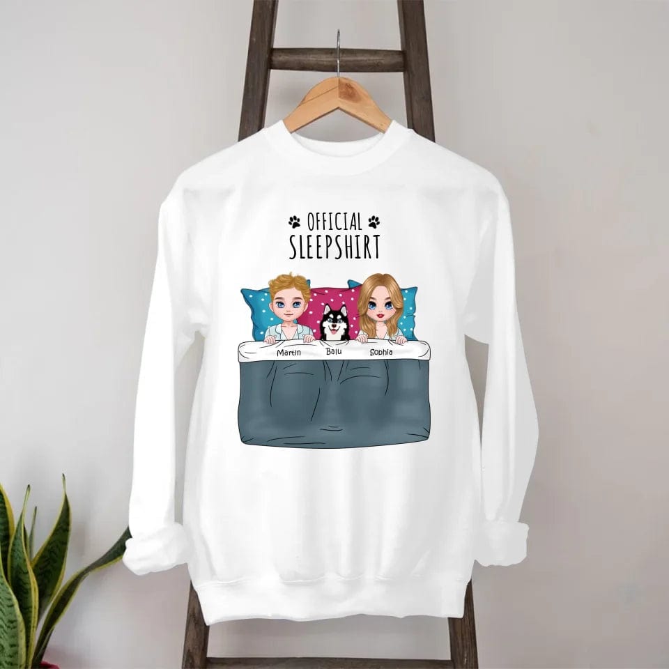 Customizer Sweatshirt / White / S Personalized Official Sleepshirt Sweatshirt