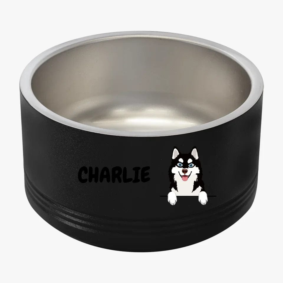 Customizer Pet Bowl, 18oz / Black / 18oz Personalized Pet Bowl