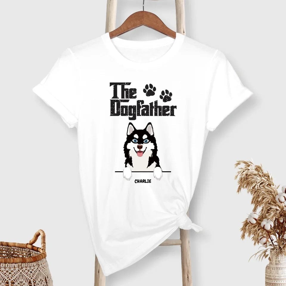 Customizer T-Shirt / White / S Personalized The DogFather Klee Kai T-Shirt