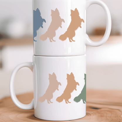 Mug 11oz Ceramic Mug, 6 Klee Kai Standing (11oz, 15oz)