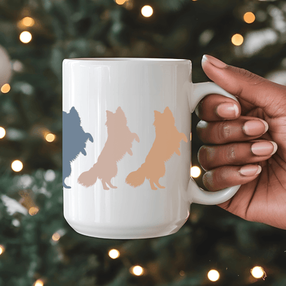 Mug Ceramic Mug, 6 Klee Kai Standing (11oz, 15oz)