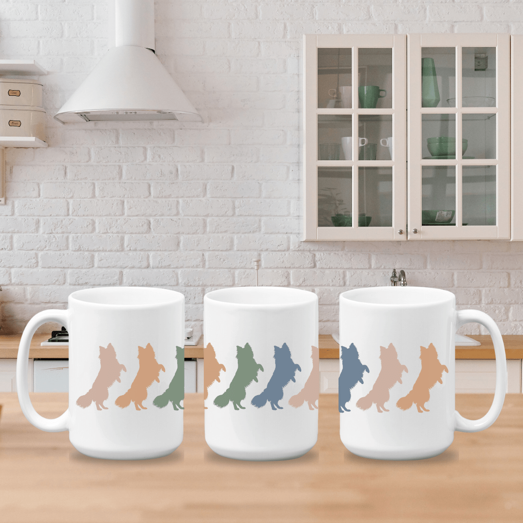 Mug Ceramic Mug, 6 Klee Kai Standing (11oz, 15oz)