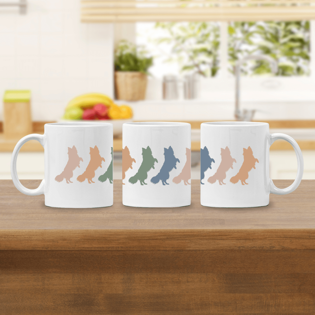 Mug Ceramic Mug, 6 Klee Kai Standing (11oz, 15oz)