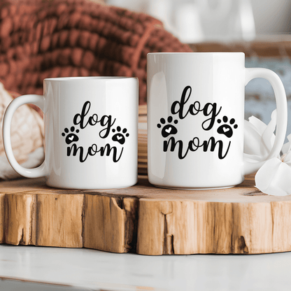 Mug Ceramic Mug, Dog Mom (11oz, 15oz)