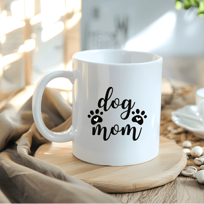 Mug Ceramic Mug, Dog Mom (11oz, 15oz)