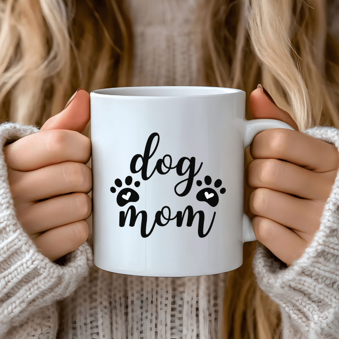 Mug Ceramic Mug, Dog Mom (11oz, 15oz)