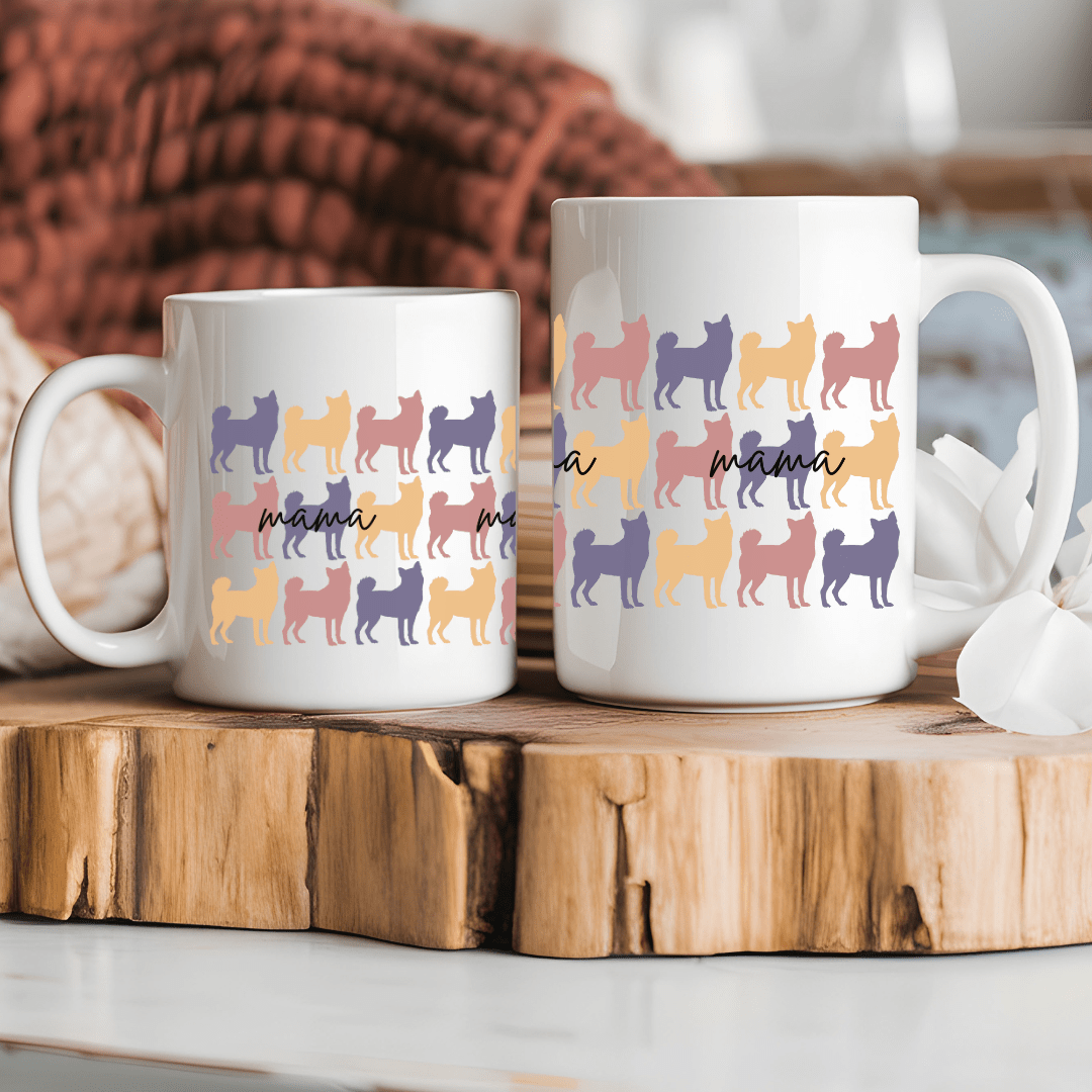 Mug Ceramic Mug, Klee Kai Mama multi colored (11oz, 15oz)