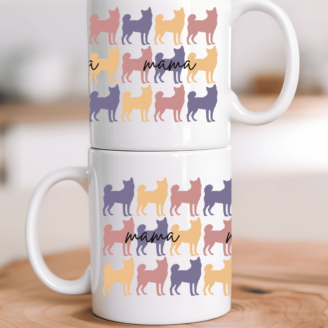 Mug 11oz Ceramic Mug, Klee Kai Mama multi colored (11oz, 15oz)