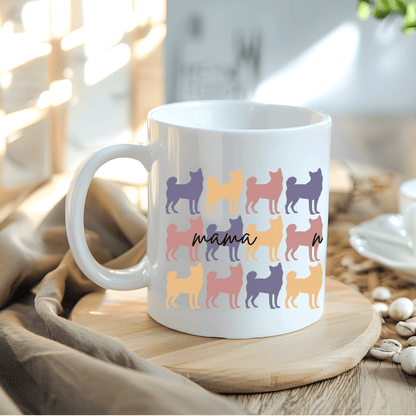 Mug Ceramic Mug, Klee Kai Mama multi colored (11oz, 15oz)