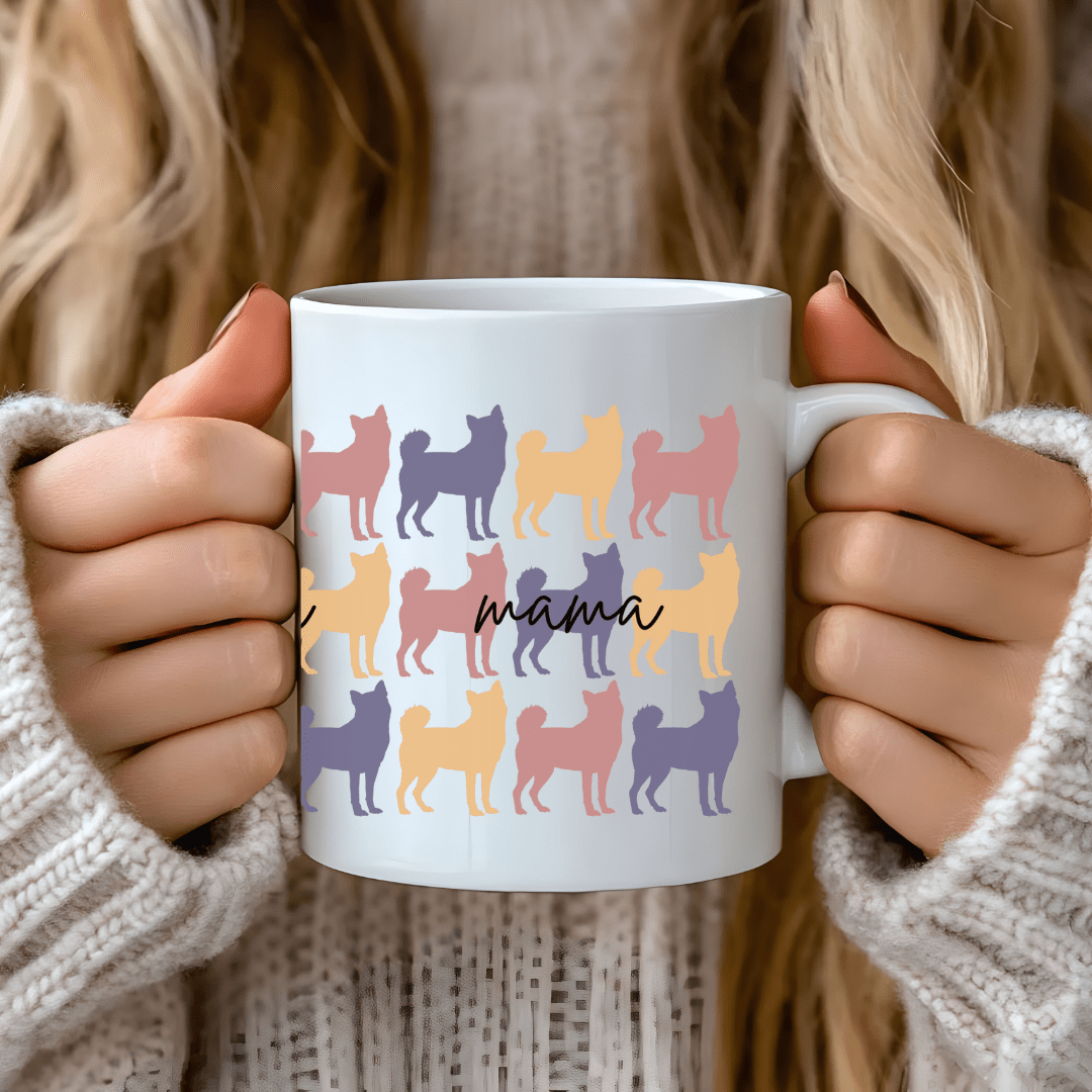 Mug Ceramic Mug, Klee Kai Mama multi colored (11oz, 15oz)