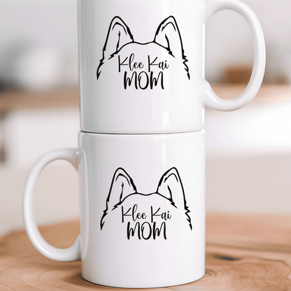 Mug 11oz Ceramic Mug, Klee Kai Mom Dog ears (11oz, 15oz)