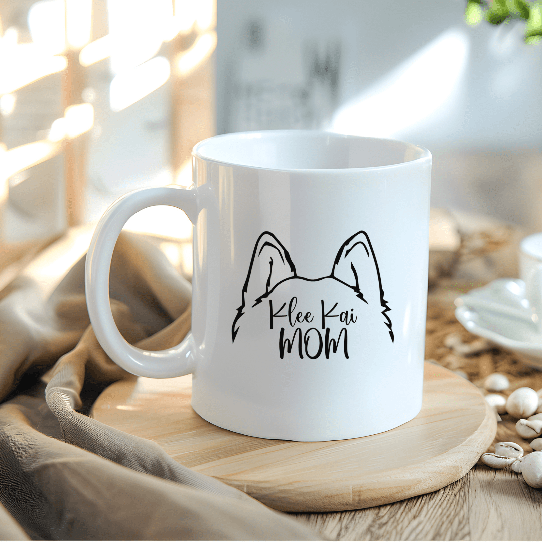 Mug Ceramic Mug, Klee Kai Mom Dog ears (11oz, 15oz)