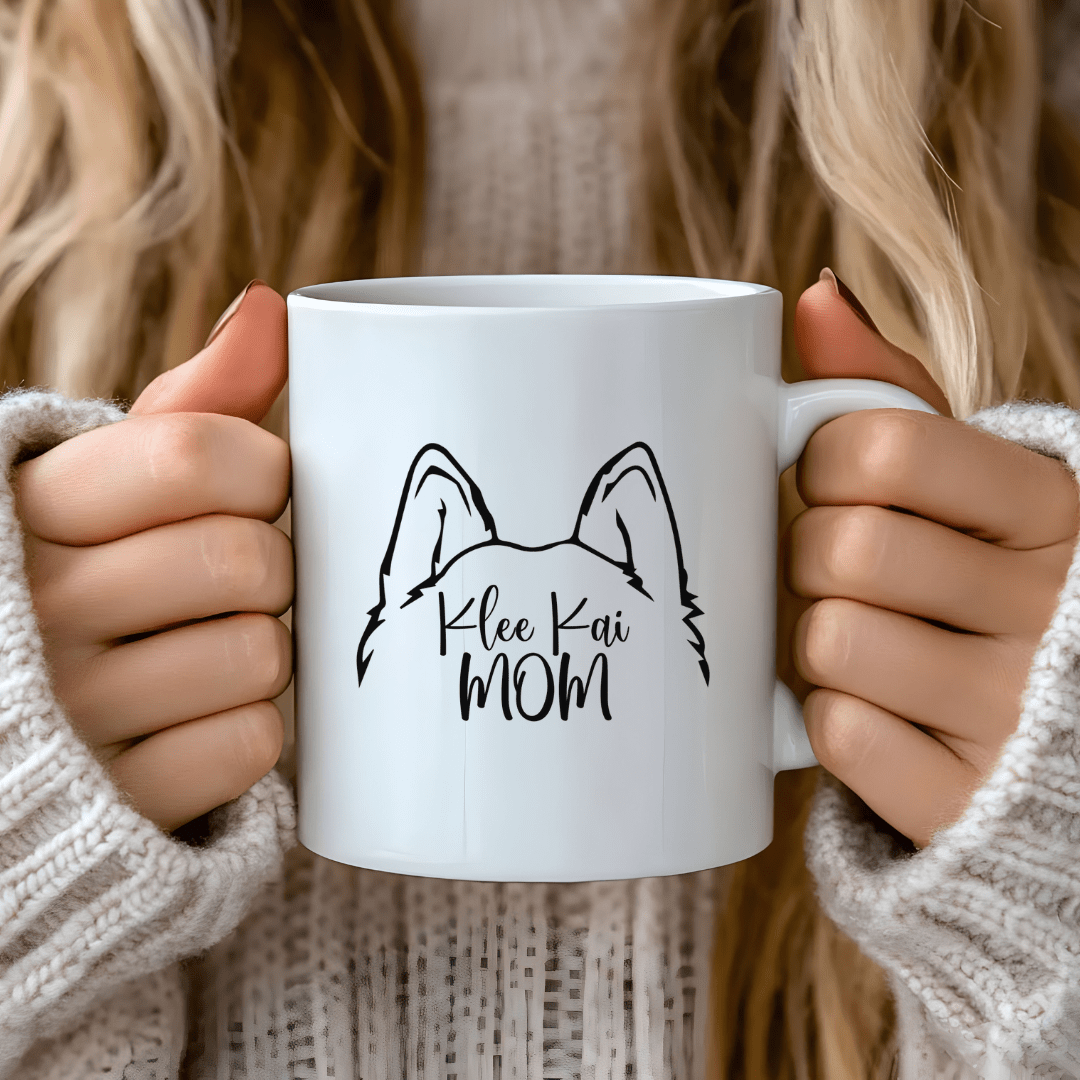 Mug Ceramic Mug, Klee Kai Mom Dog ears (11oz, 15oz)