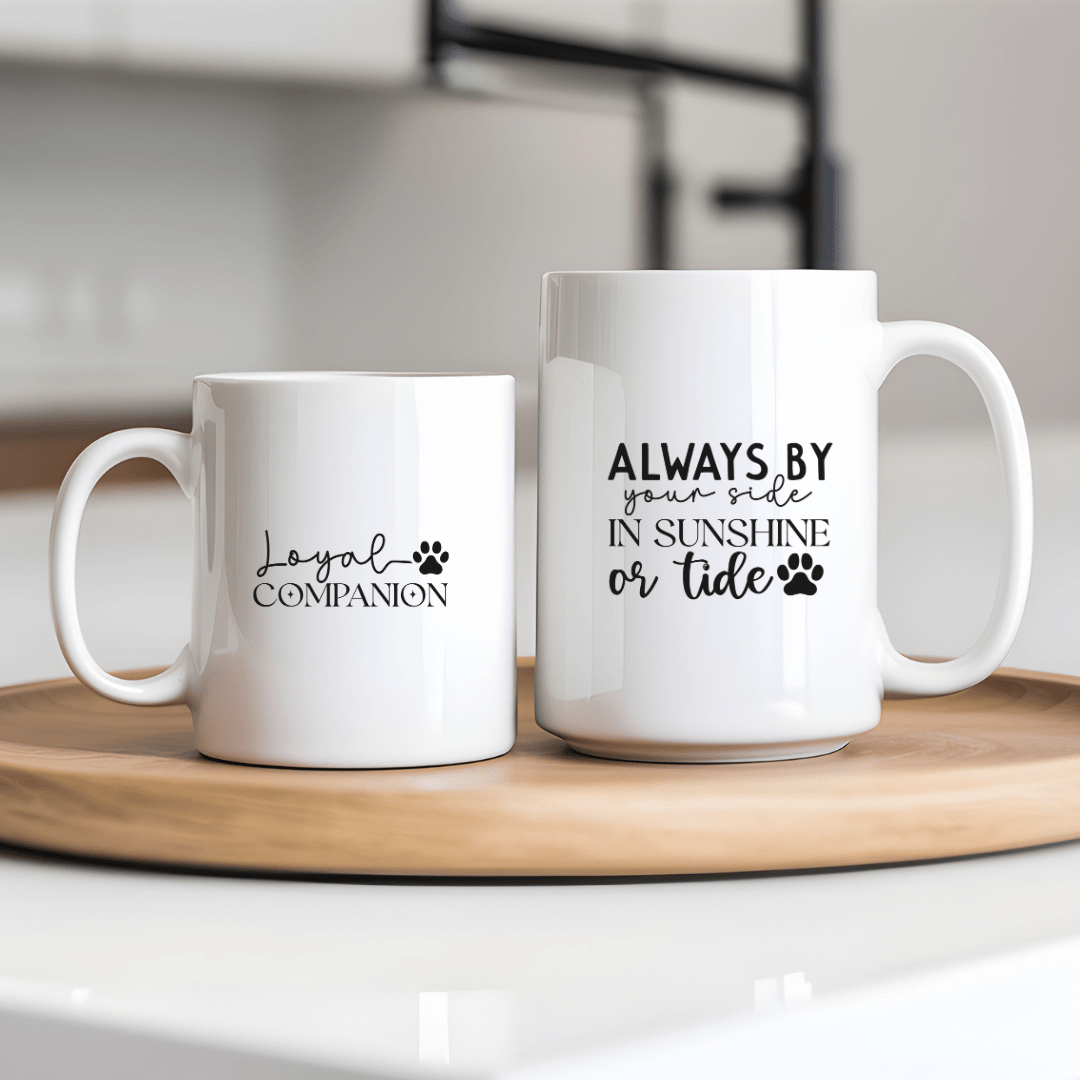 Mug Ceramic Mug, Loyal Companion Always by your side Black (11oz, 15oz)