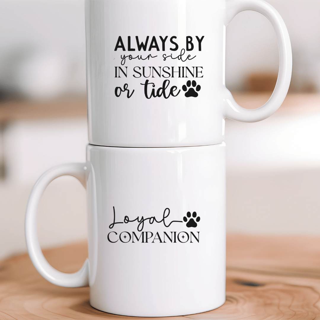 Mug 11oz Ceramic Mug, Loyal Companion Always by your side Black (11oz, 15oz)