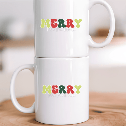 Mug 11oz Ceramic Mug, Merry Klee Kai Mama - Green (11oz, 15oz)