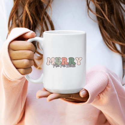 Mug Ceramic Mug, Merry Klee Kai Mama - Pink (11oz, 15oz)