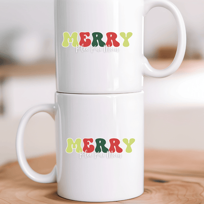 Mug 11oz Ceramic Mug, Merry Klee Kai Mom - Green (11oz, 15oz)