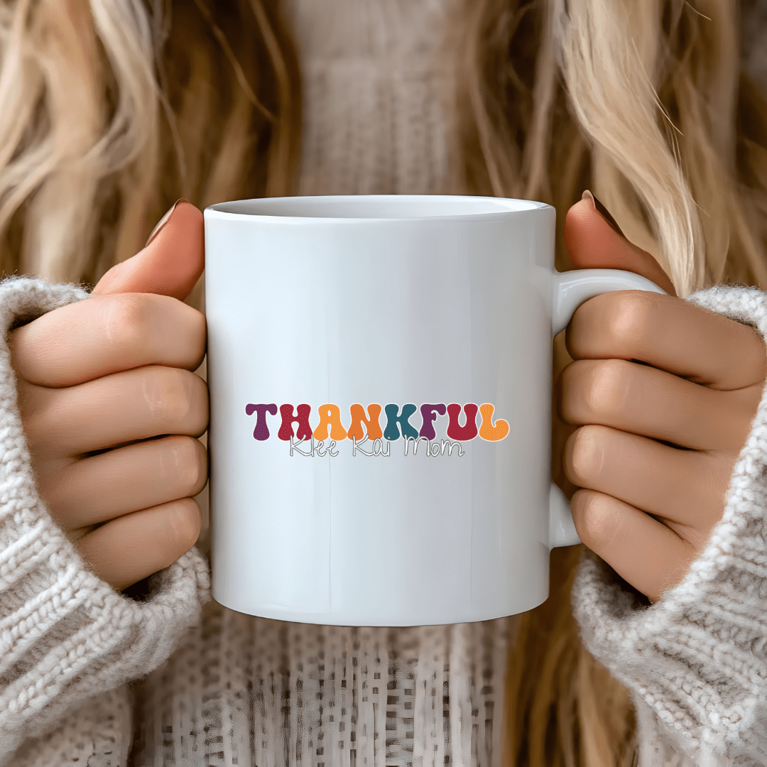 Mug Ceramic Mug, Thankful Klee Kai Mom (11oz, 15oz)