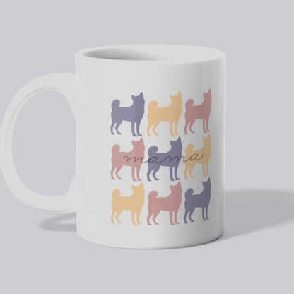 Ceramic Mug, 3 Klee Kai Colored Mama (11oz, 15oz)