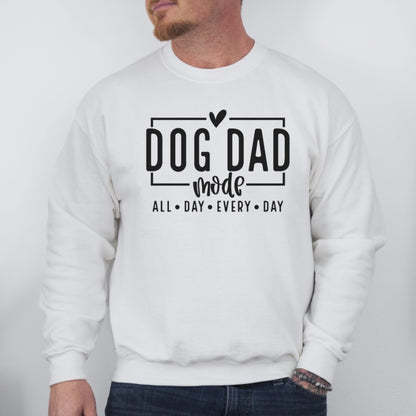 Dog Dad Mode - Black Script Sweatshirt