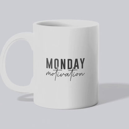 Ceramic Mug, A Wet Nose Monday Motivation Black (11oz, 15oz)