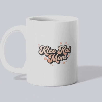 Ceramic Mug, Cute Retro Klee Kai Mom (11oz, 15oz)