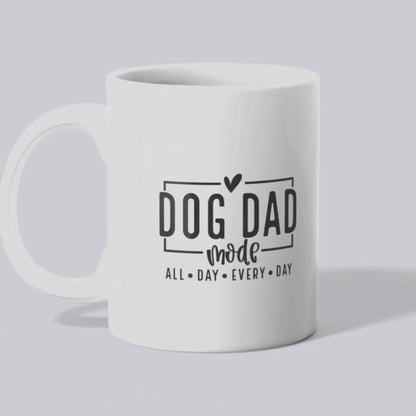 Ceramic Mug, Dog Dad Mode black (11oz, 15oz)