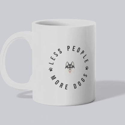 Ceramic Mug, Less People More Dogs (11oz, 15oz)