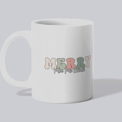 Ceramic Mug, Merry Klee Kai Mama - Pink (11oz, 15oz)