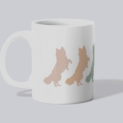 Ceramic Mug, 6 Klee Kai Standing (11oz, 15oz)