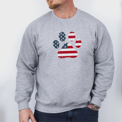 American Flag Paw Sweatshirt