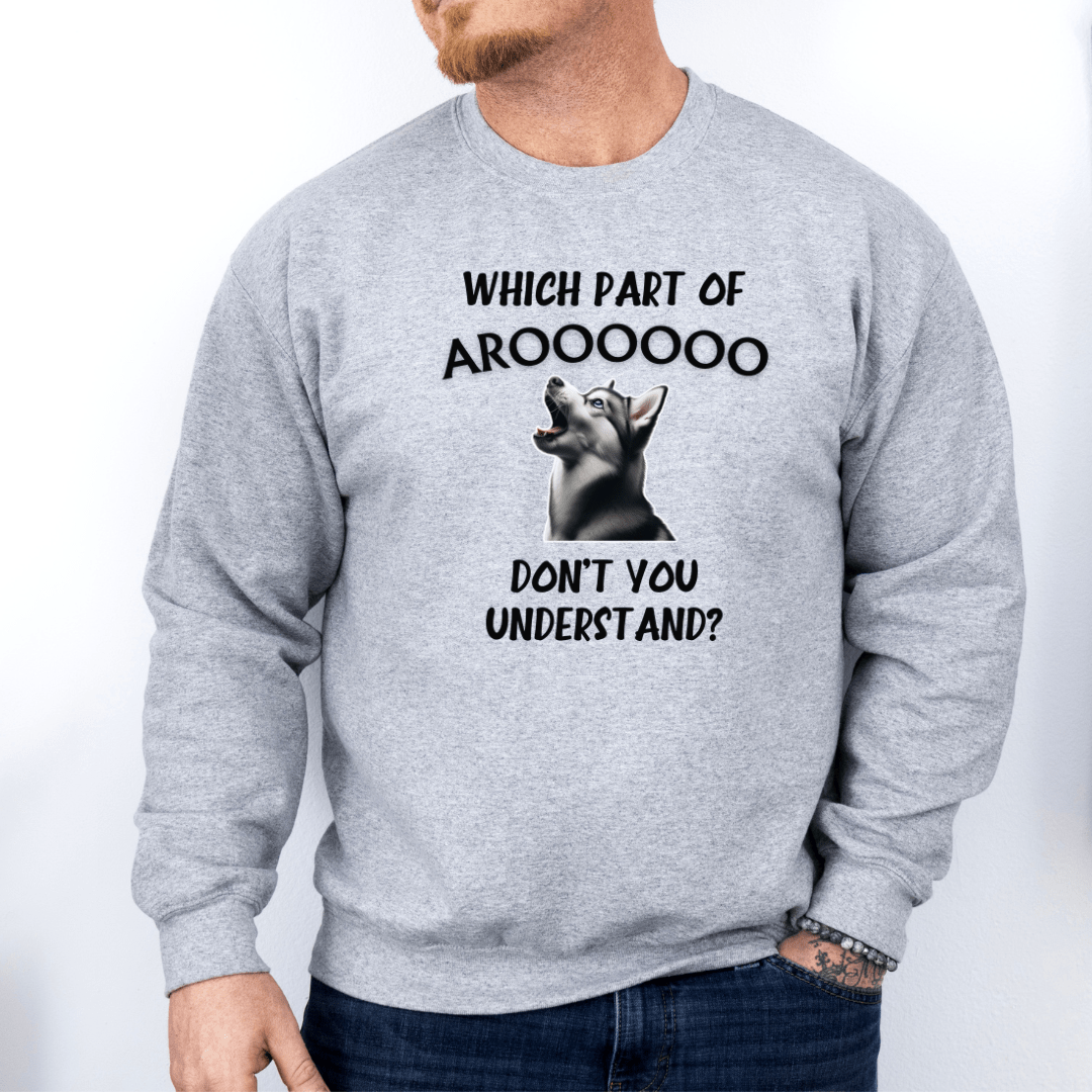 Sweatshirt Sport Grey / S Aroooo - Black Script Sweatshirt