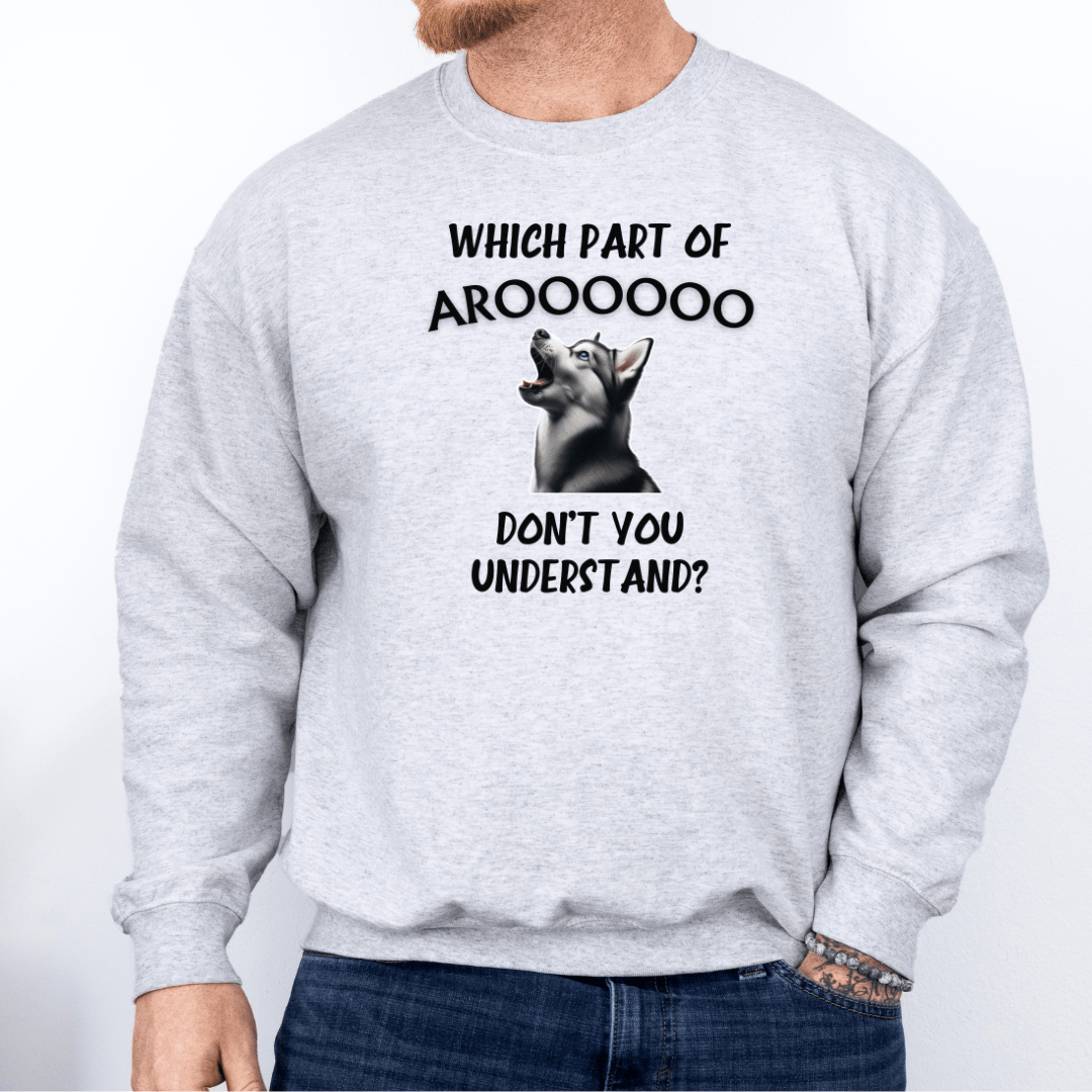 Sweatshirt Ash / S Aroooo - Black Script Sweatshirt