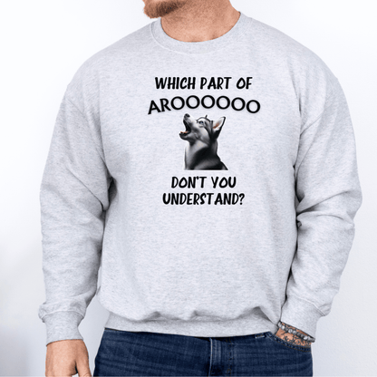 Sweatshirt Ash / S Aroooo - Black Script Sweatshirt