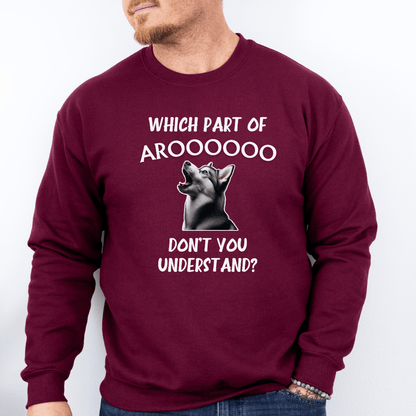 Sweatshirt Maroon / S Aroooo - White Script Sweatshirt