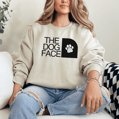 Sweatshirt S / Sand Dog Face Sweatshirt