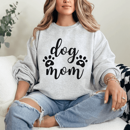 Sweatshirt Ash / S Dog Mom Sweatshirt